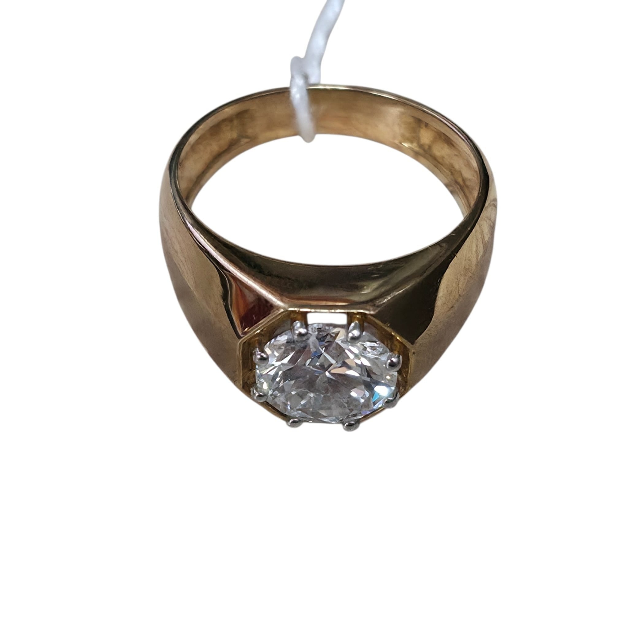 9KYG Lab Diamond Ring Men