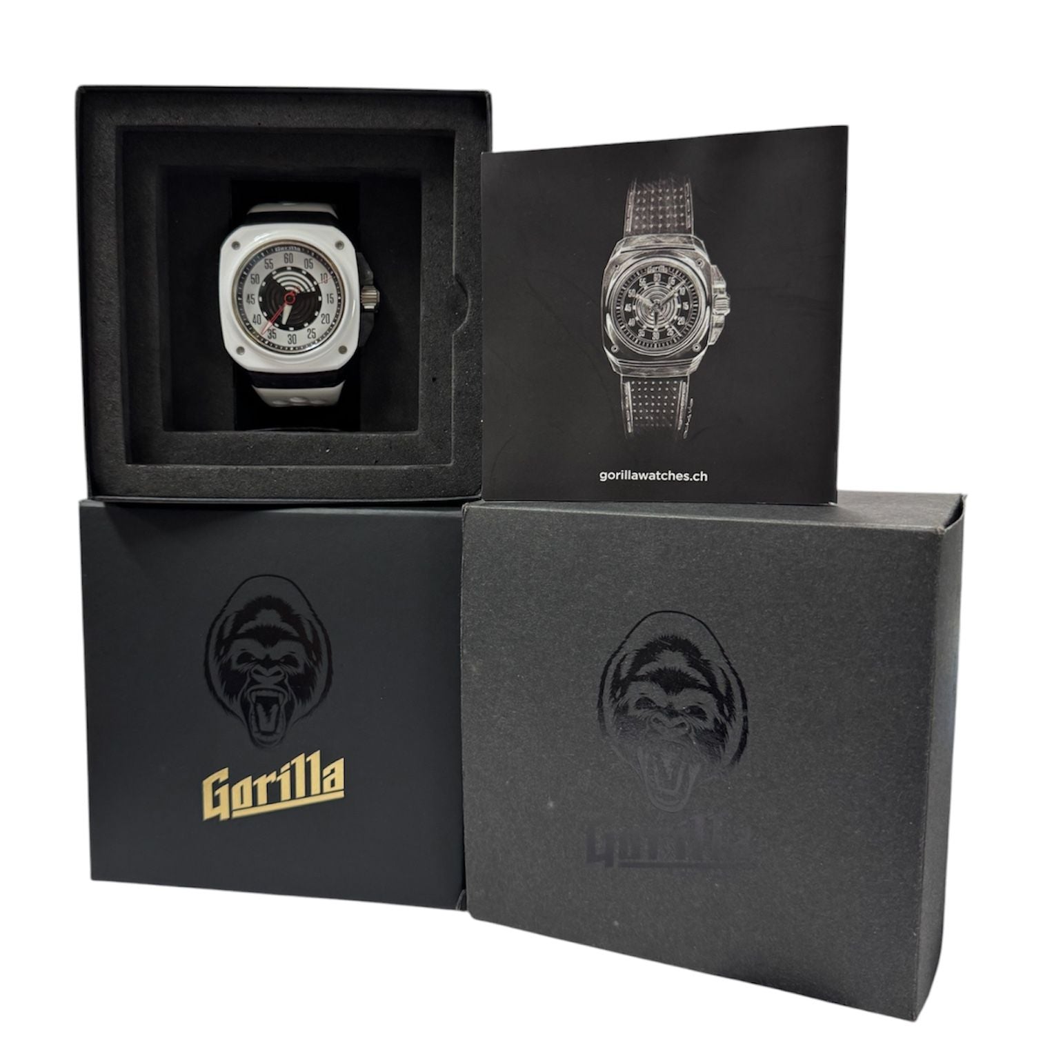 Gorilla Fastback RS White Ceramic Bezel Automatic Watch, 44mm