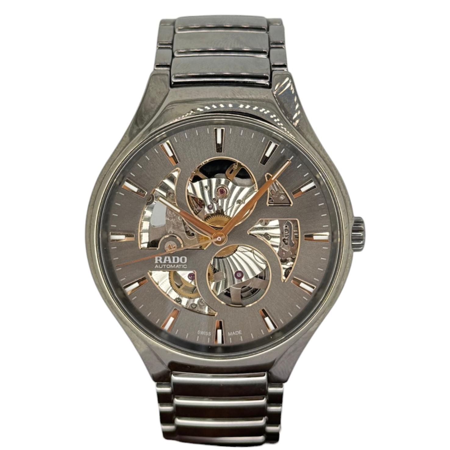 Rado True Round R27108112 Automatic Open Heart Automatic Watch, 40mm