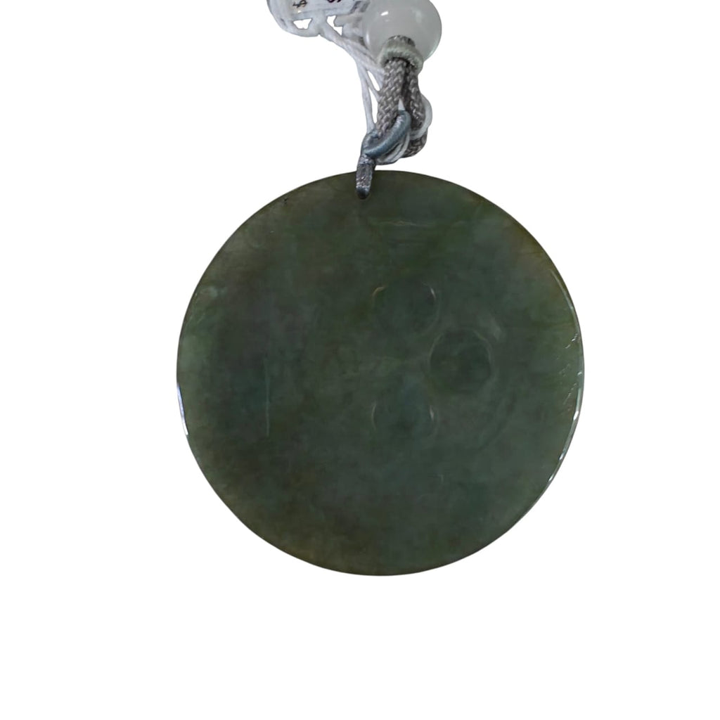 Fei Cui Yellowish Bluish Green Jade Pendant