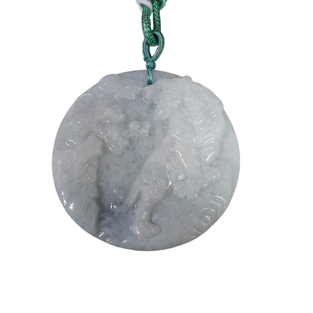 Fei Cui White Jade Pendant
