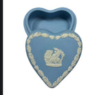 Wedgewood Jasperware Heart shaped Trinket or Jewelry box