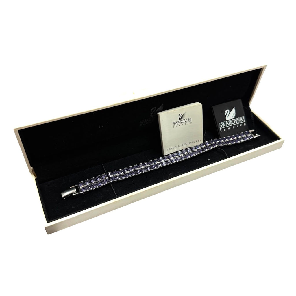 Swarovski Purple Crystal 2 Layer Bracelet