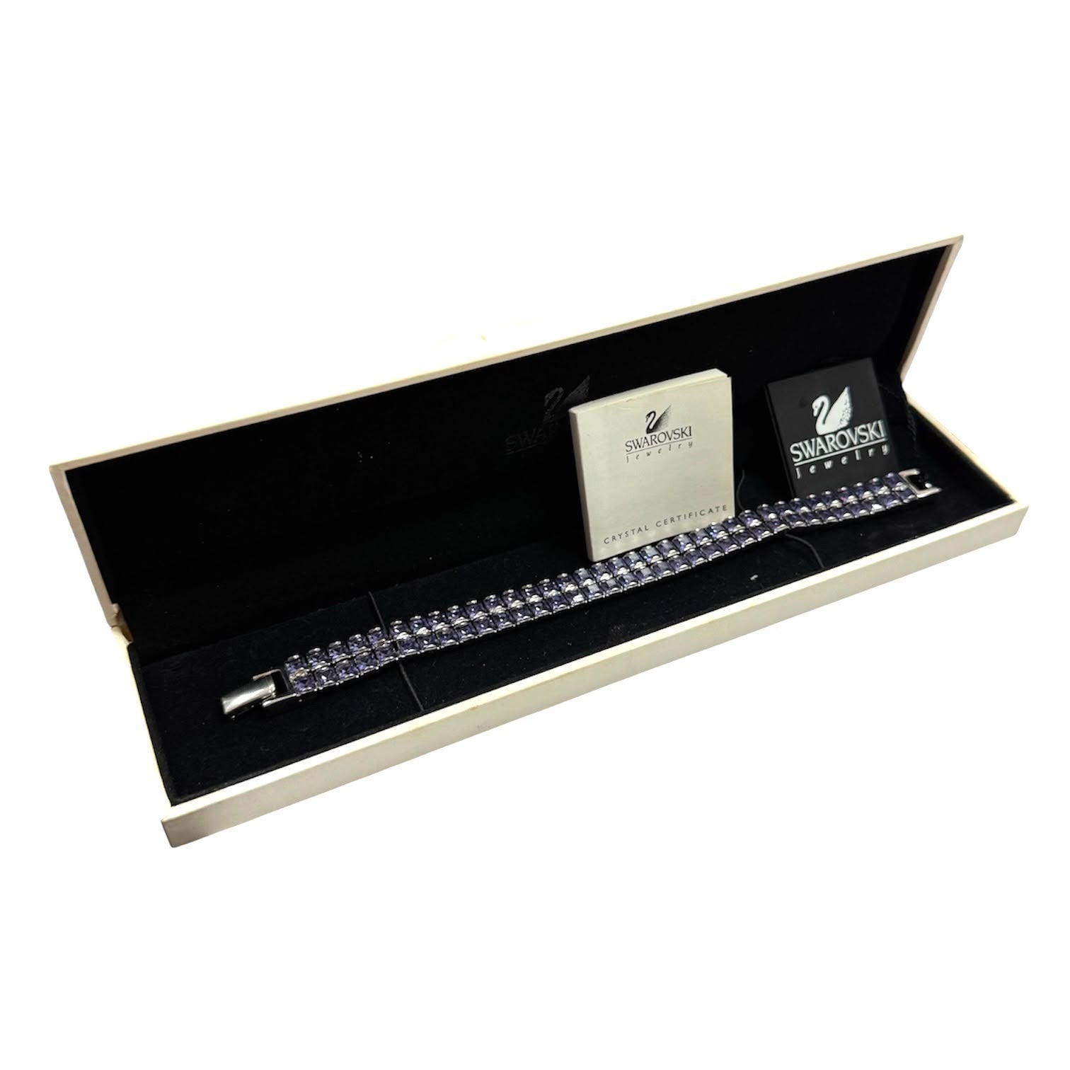 Swarovski Purple Crystal 2 Layer Bracelet