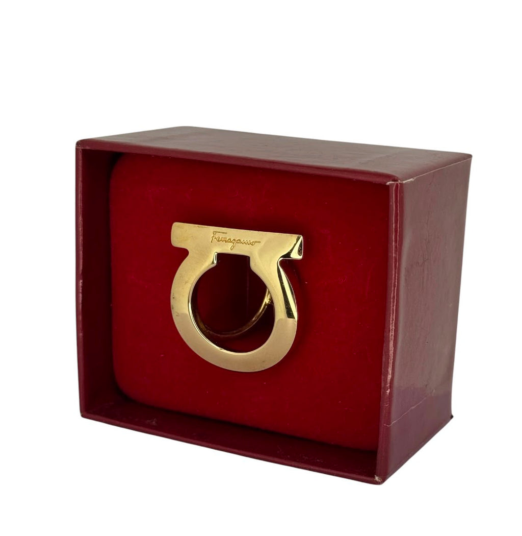 Salvatore Ferragamo Gancini Scarf Ring