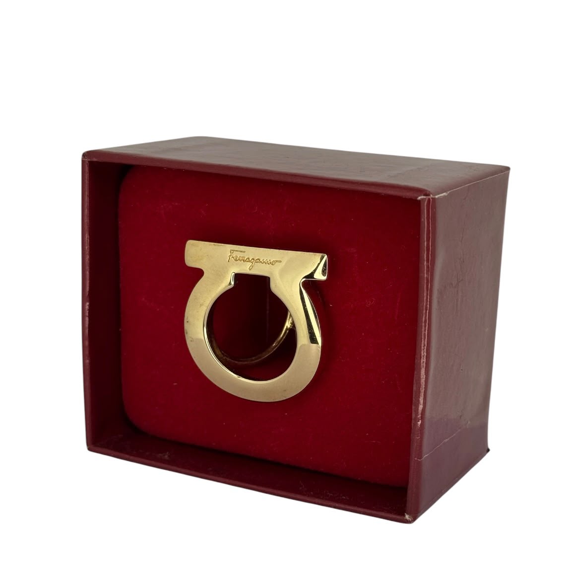 Salvatore Ferragamo Gancini Scarf Ring