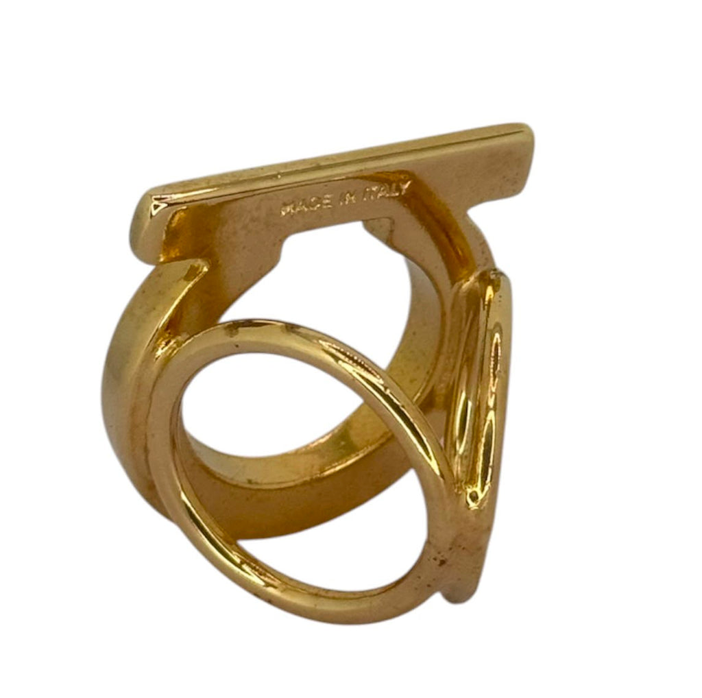 Salvatore Ferragamo Gancini Scarf Ring