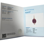 14KYG Unheat Ruby Diamond Pendant