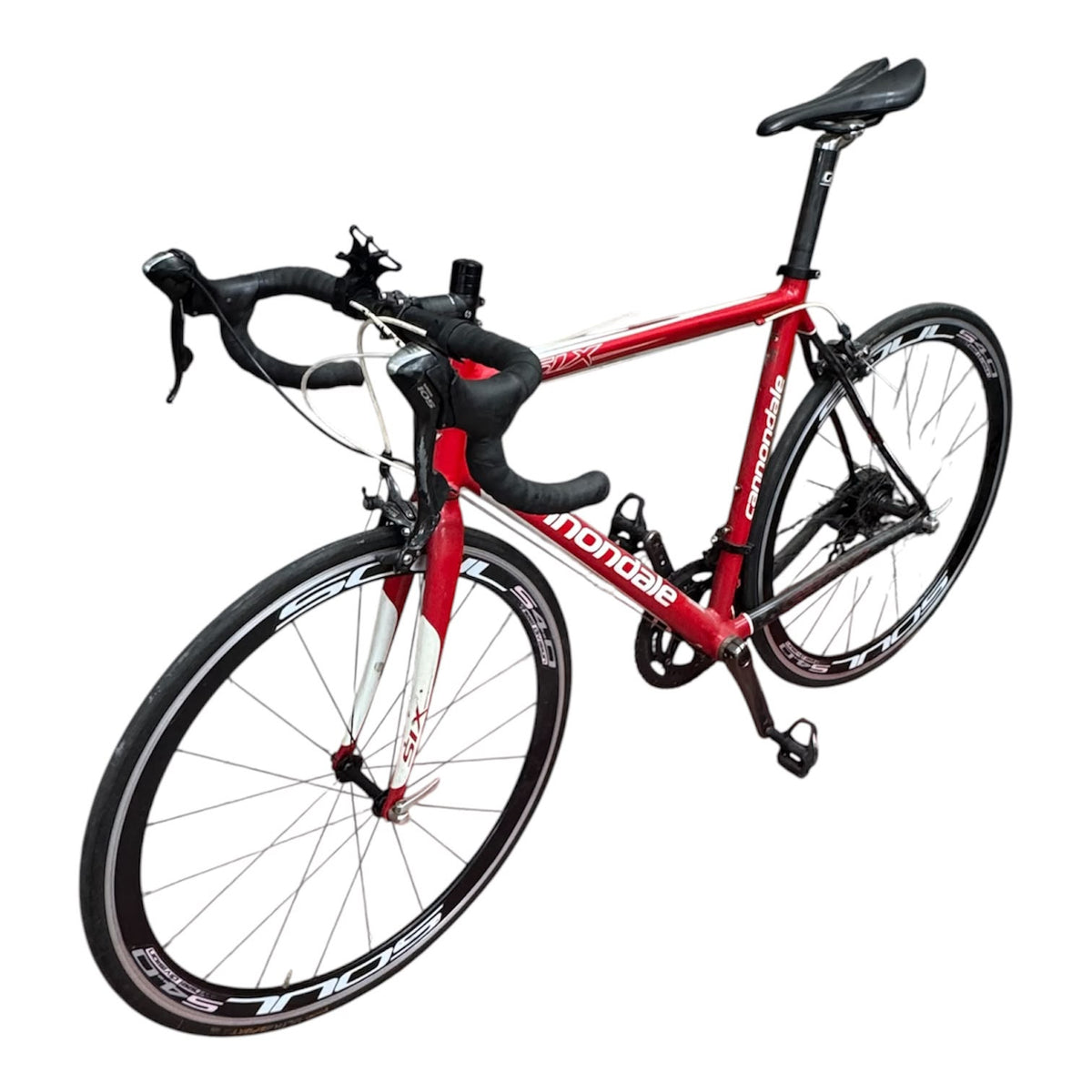 CANNONDALE SIX/TM56844 ROAD BIKE-RED/37X24 ROAD
