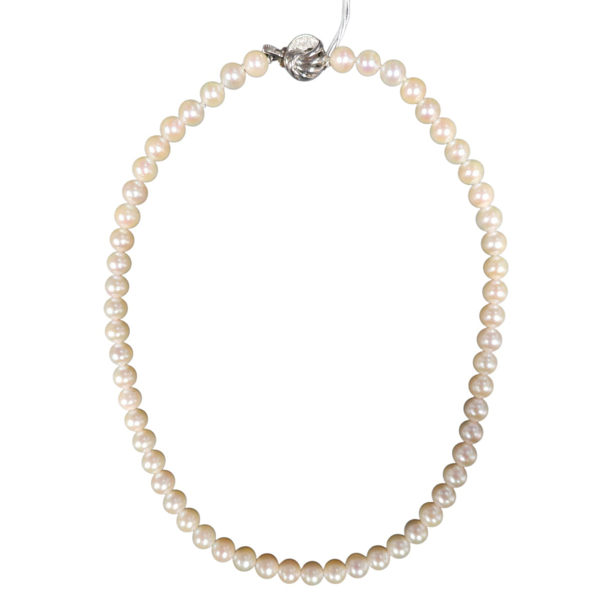 White Akoya Pearl Necklace 43CM