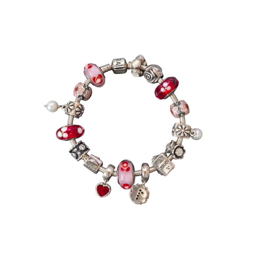 Pandora 925 Silver 16 Charm Bracelet