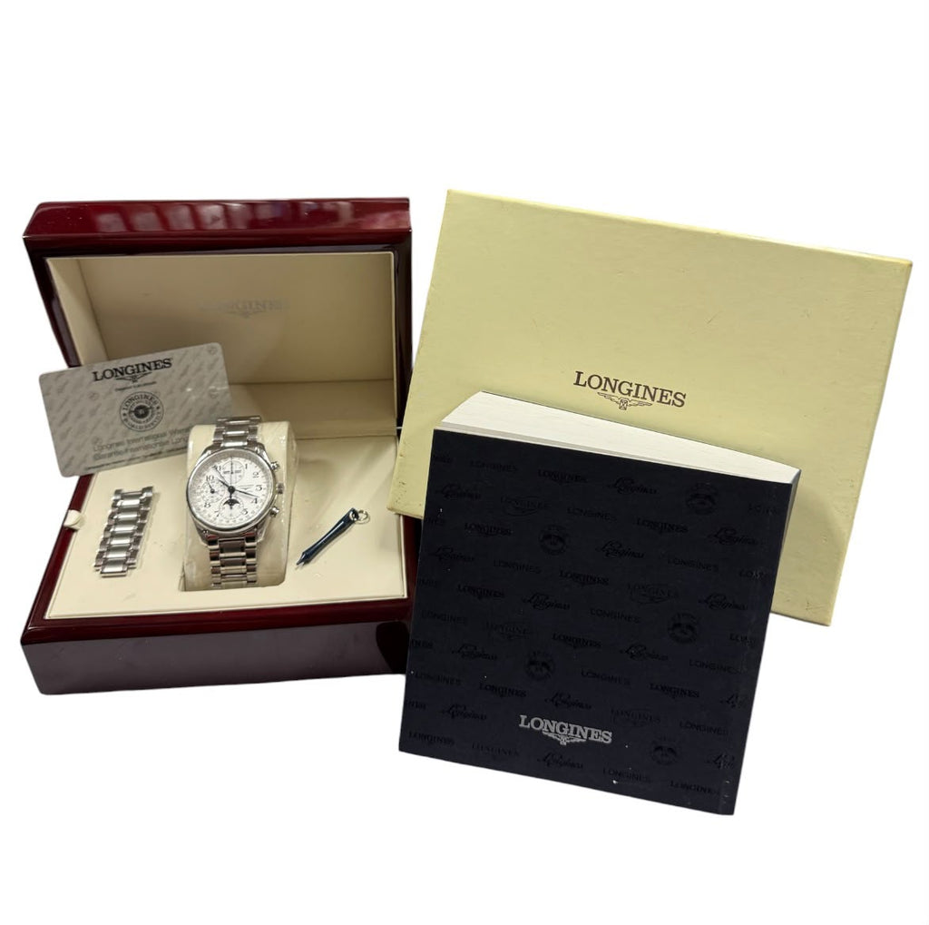 Longines L2.673.4 Master Collection Chrono Moonphase Automatic Watch , 40mm