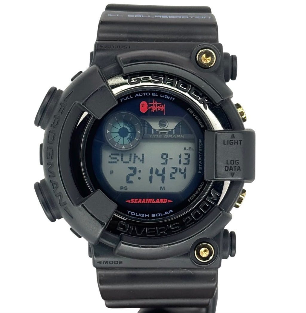Casio G-Shock GF-8250BS Frogman Stussy x Bape Digital Watch, Limited , 50mm