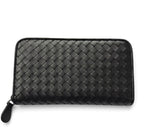 Bottega Veneta Intrecciato Zip Around Wallet , Black
