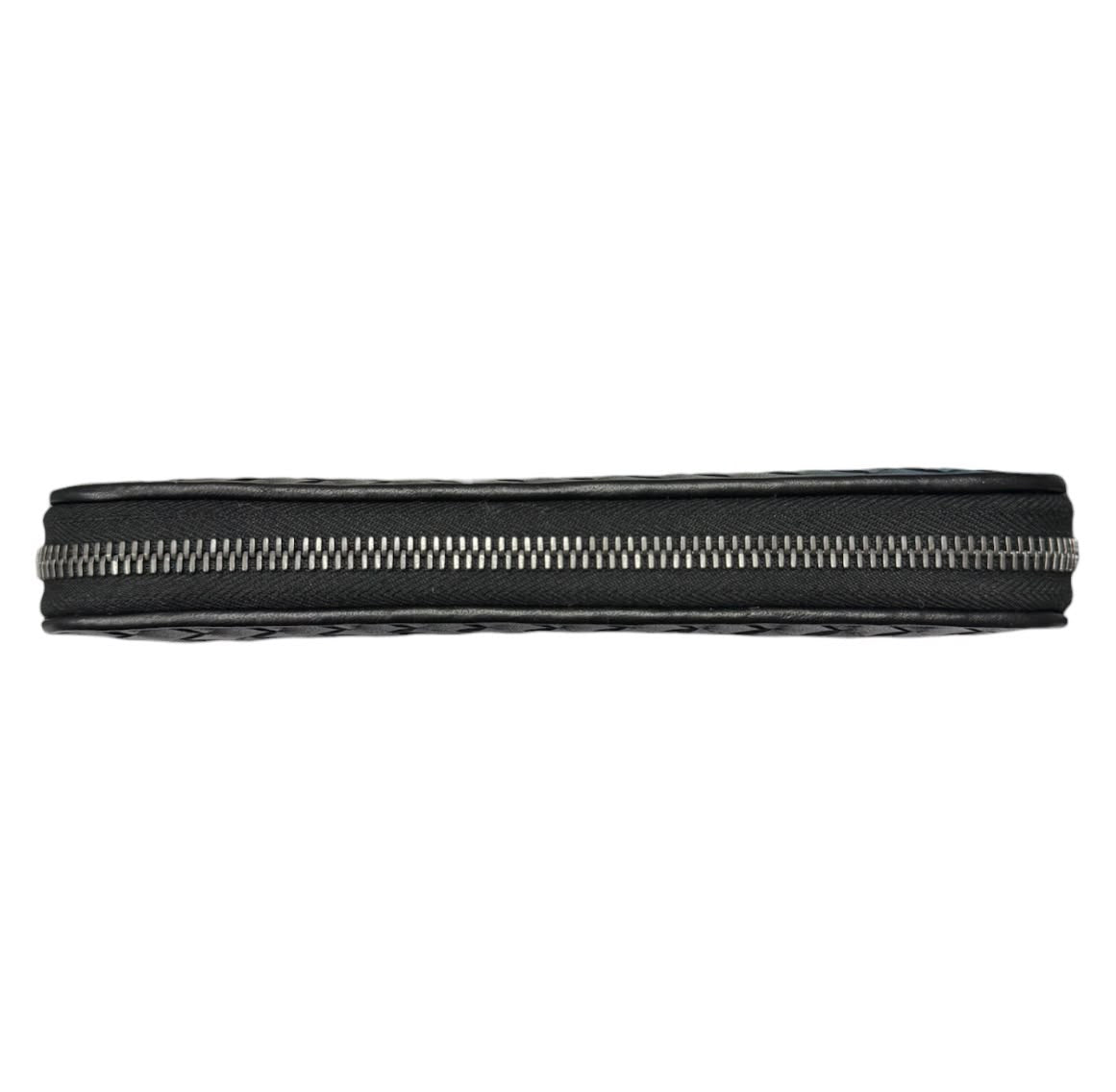 Bottega Veneta Intrecciato Zip Around Wallet , Black