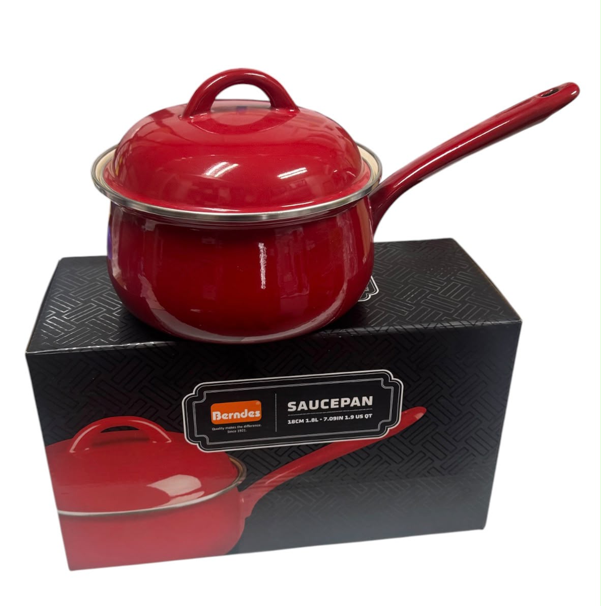 erndes 18cm Saucepan 1.8L ,Red