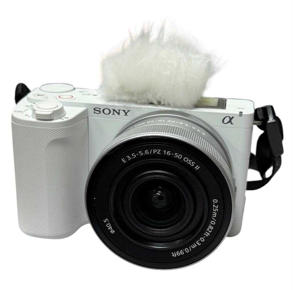 Sony ZV-E10 II Vlog Mirrorless Camera Body + 16-50mm Power Zoom Lens ,White With Wireless remote commander