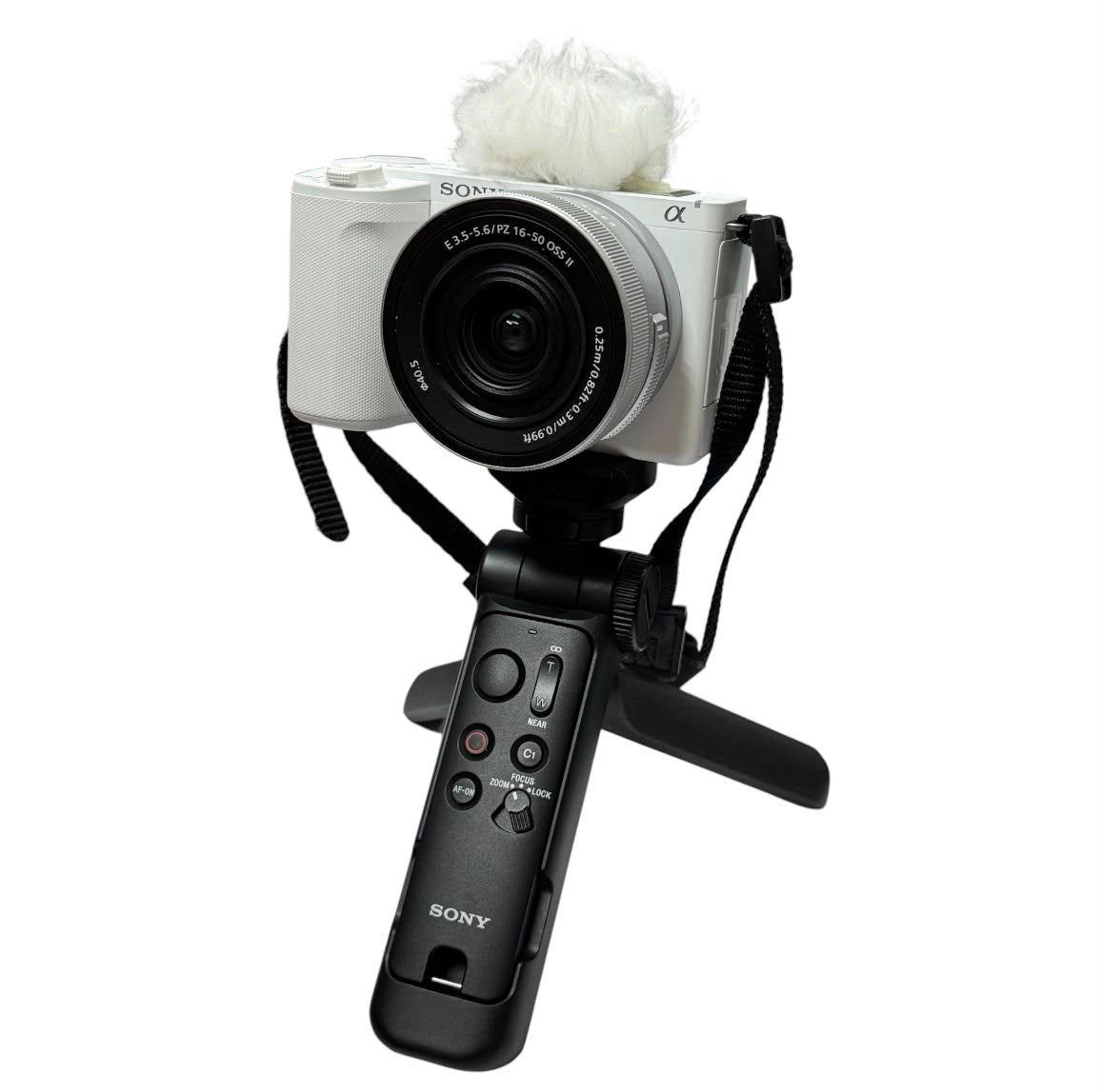 Sony ZV-E10 II Vlog Mirrorless Camera Body + 16-50mm Power Zoom Lens ,White With Wireless remote commander
