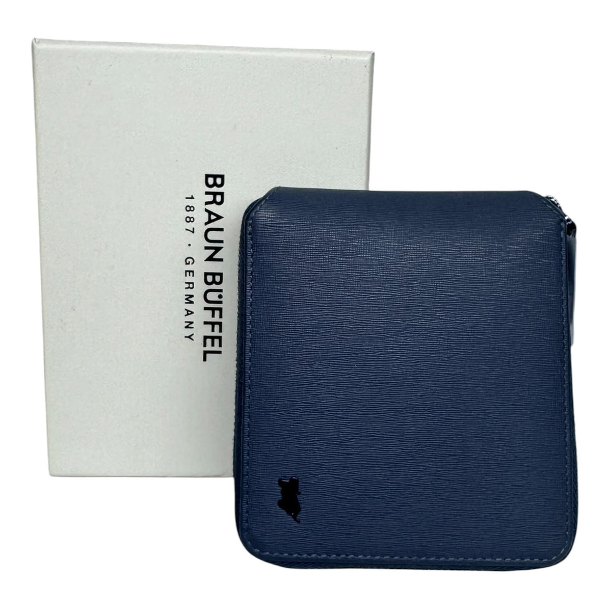 Braun Buffel Leather Men's Wallet Zipper Two Fold