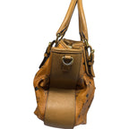MCM Cognac Visetos Coated Canvas Drawstring bag