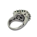 PT900 Blue Diamond Ring