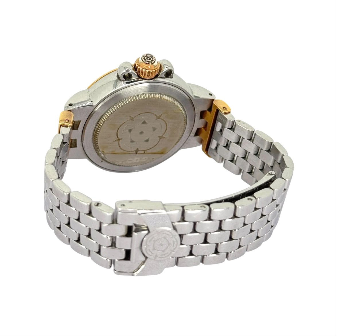 Tudor 35401 Clair de Rose 18K Half Gold, Mother Of Pearl Dial With Diamond Index Automatic Ladies Watch, 30mm