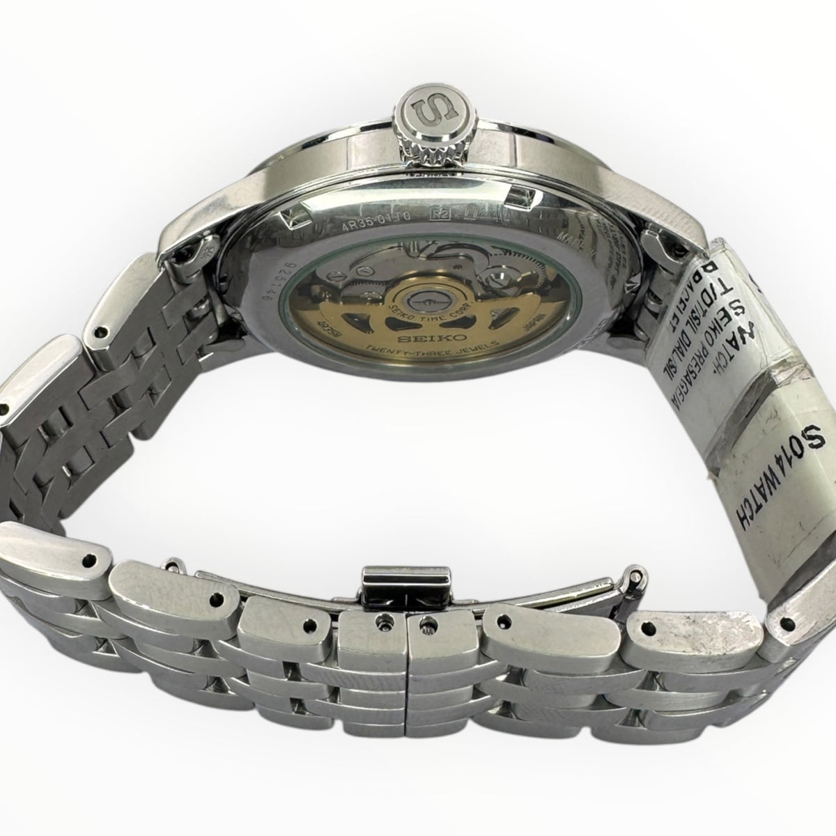 Seiko Presage ‘Skydiving’ Cocktail 40.5mm Automatic Sunburst Blue Dial Steel Watch SRPE19J1