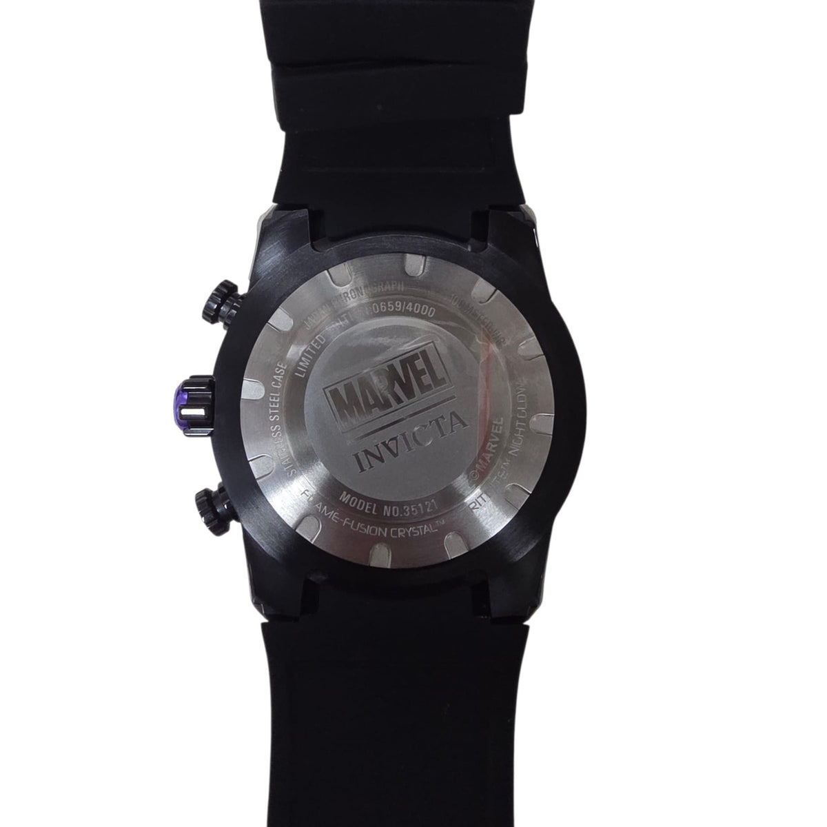 Invicta Purple Black Dial Marvel Black Panther Watch