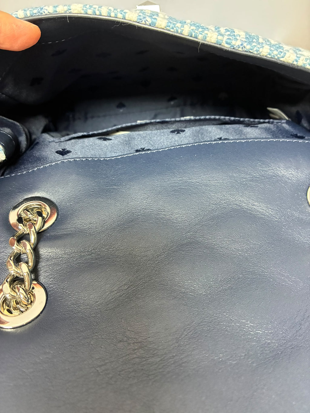 Kate Spade Natalia Denim Tweed Small Flap Crossbody