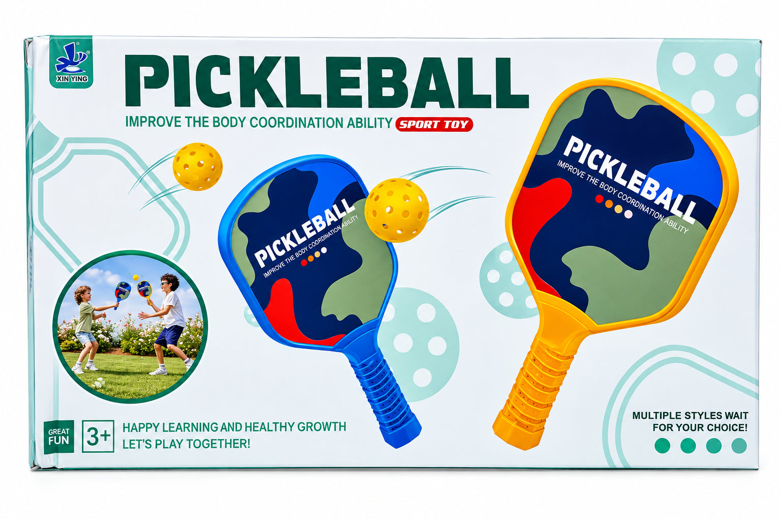Pickleball Toy Set - 2 Paddles & 1 Ball Secondary image