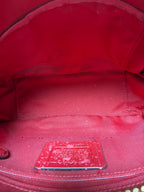Coach Camera Red Quilted Leather  Bag