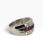Ruby Diamond Ring Pt900