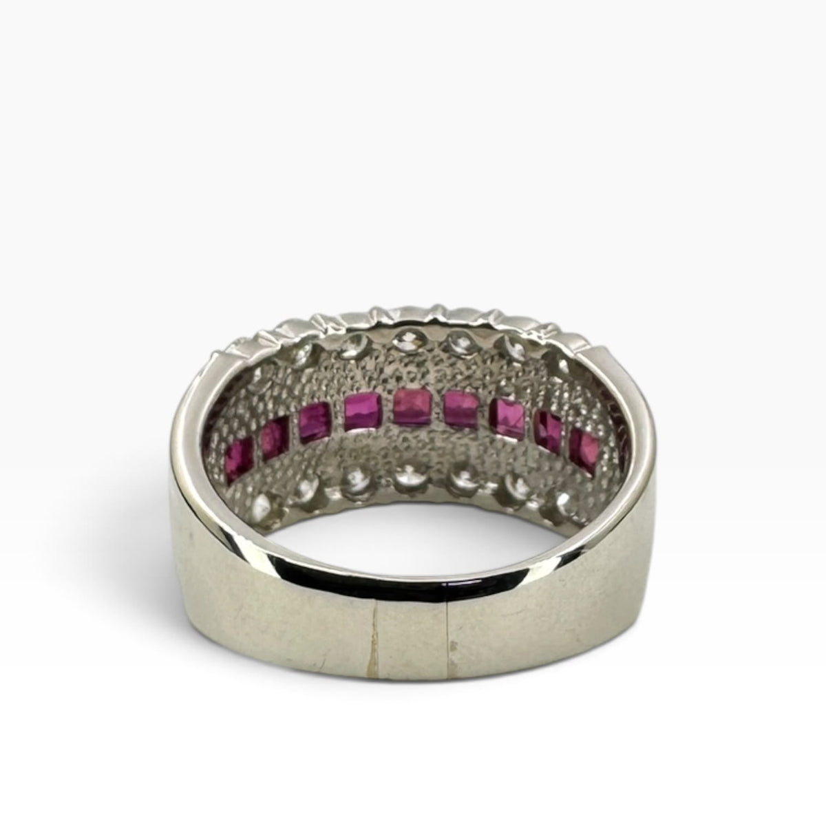 Ruby Diamond Ring Pt900