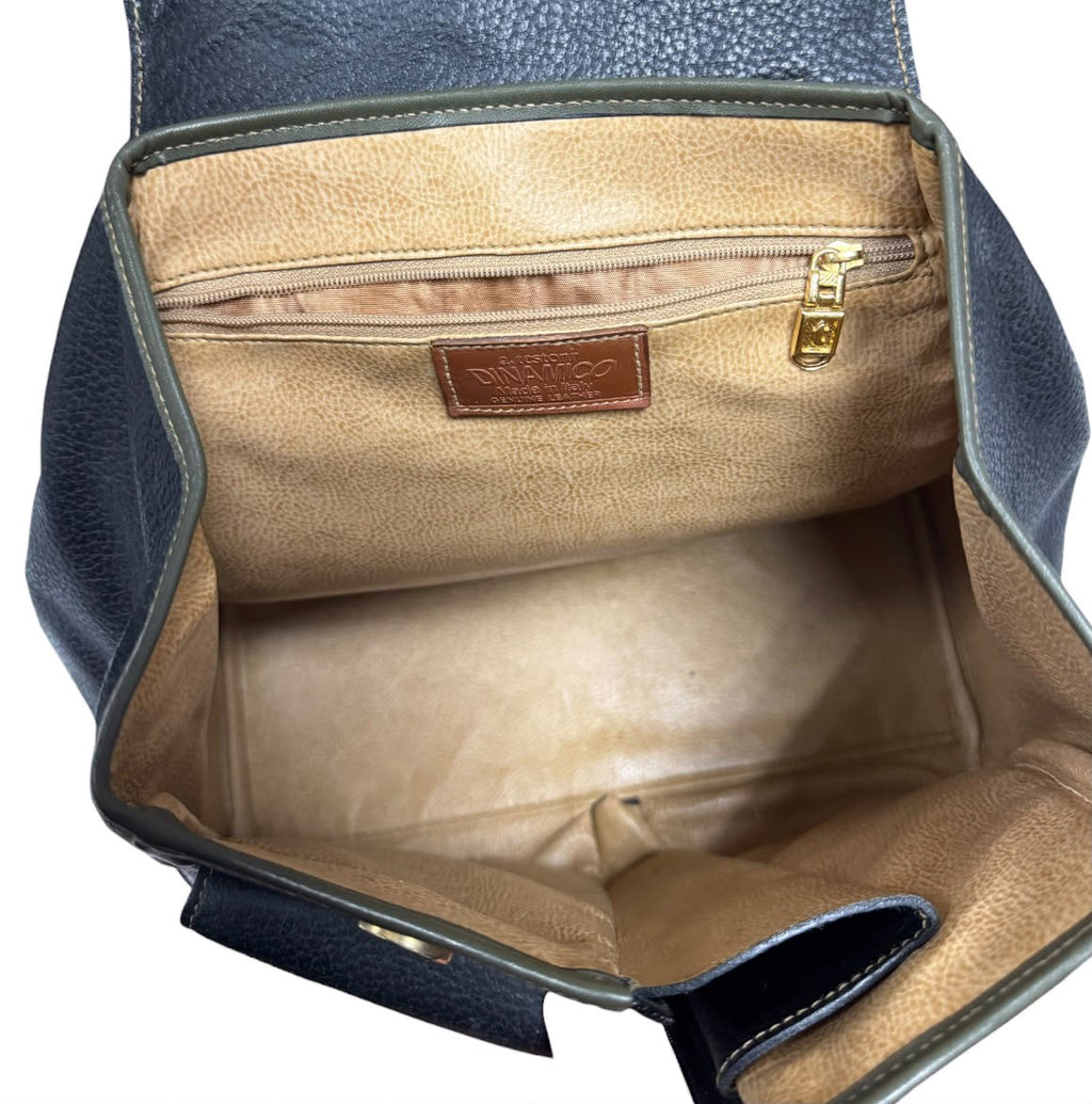 A Testoni Dinamico Leather Sling Bag