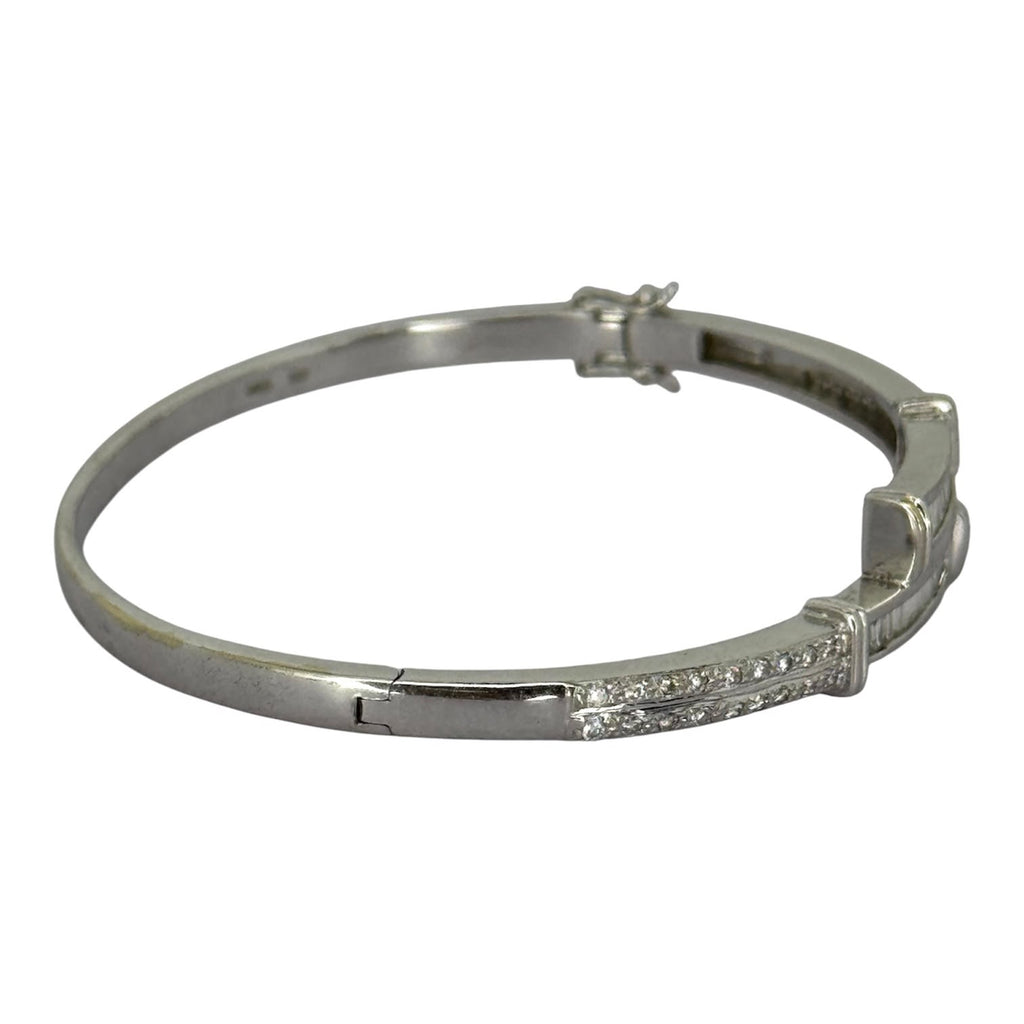 750WG Diamond Bangle