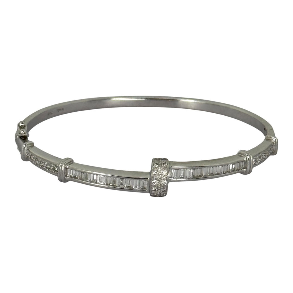 750WG Diamond Bangle