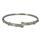 750WG Diamond Bangle