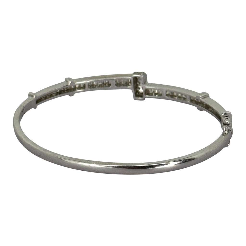 750WG Diamond Bangle
