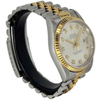 Rolex 16233 Datejust Half Gold Automatic Diamond Index Watch, 36mm