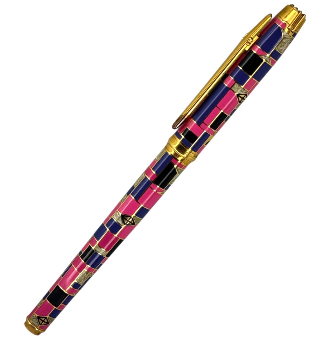 Elysee Rollerball Chinese Lacquer Cloisonne Parthenon Vernissage Edition, Circa 1990