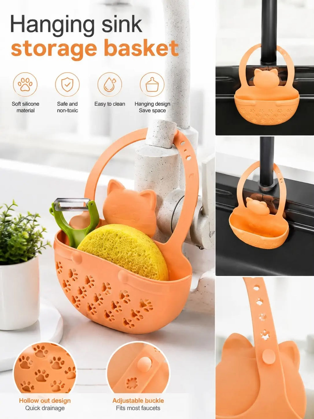 Hanging Sink Storage Basket - H7-HANG