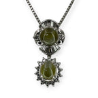 Cat's Eye Diamond Necklace Pt900