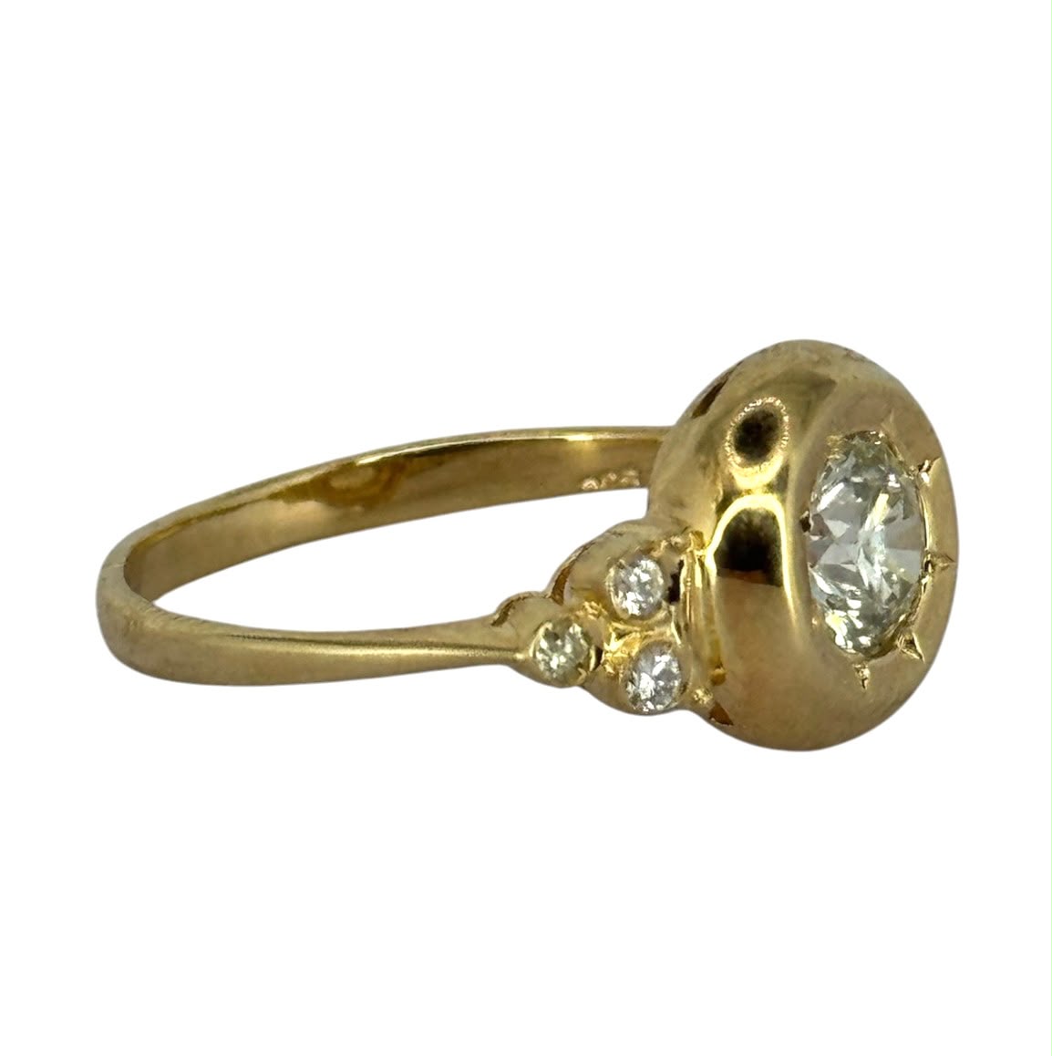 18KYG Diamond D1=Appx 0.7cts Lady Ring