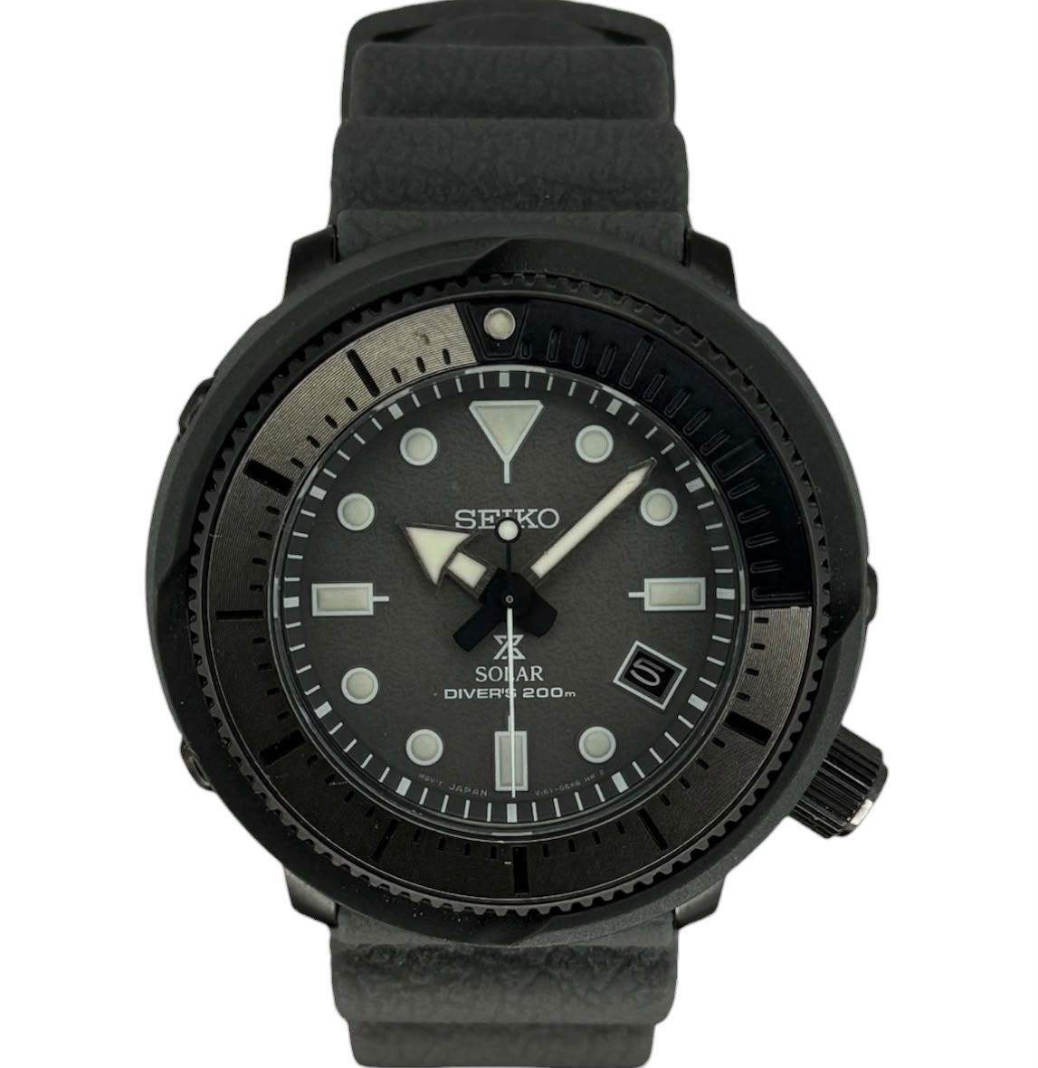 Seiko SNE537P1 Prospex Eco-Drive Grey Dial Stainless Steel Men's Watch, 46mm Main image