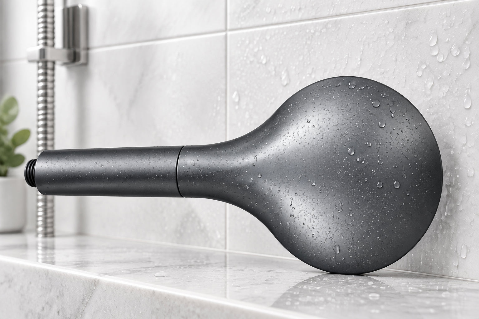 Round Black Series Shower Head - 9850810 Secondary image