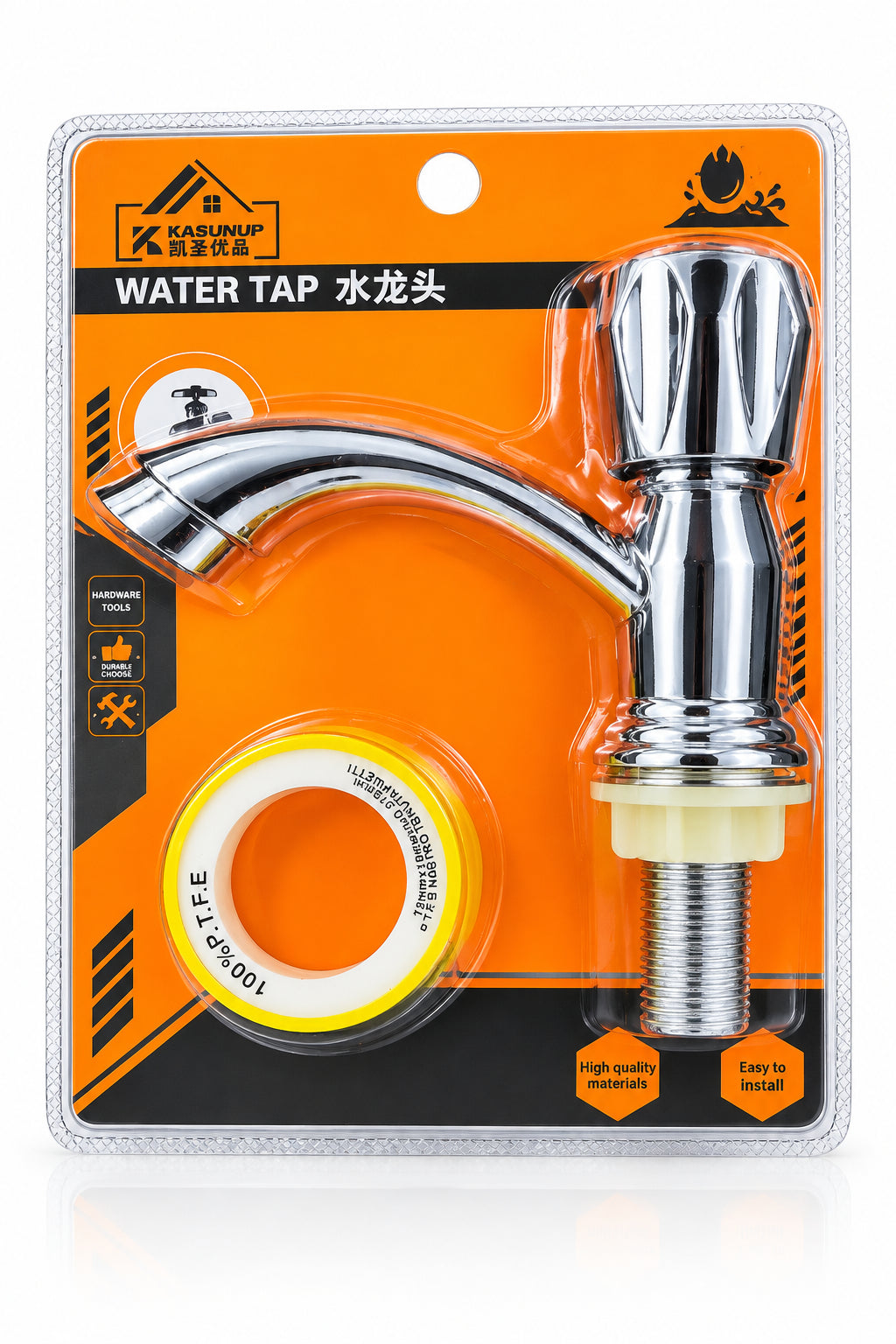 Chrome Turn Sink Tap - K996 Main image