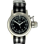 Naval Watch MIL04SV/BK US Marine USN Buships Quartz Watch, With Extra Nano Strap, 36mm