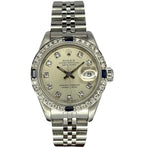 Rolex Datejust 69174 26mm Automatic Silver Diamond Dial Watch