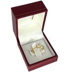 18KYG Princess Cut Diamond D1=0.90ct Ring