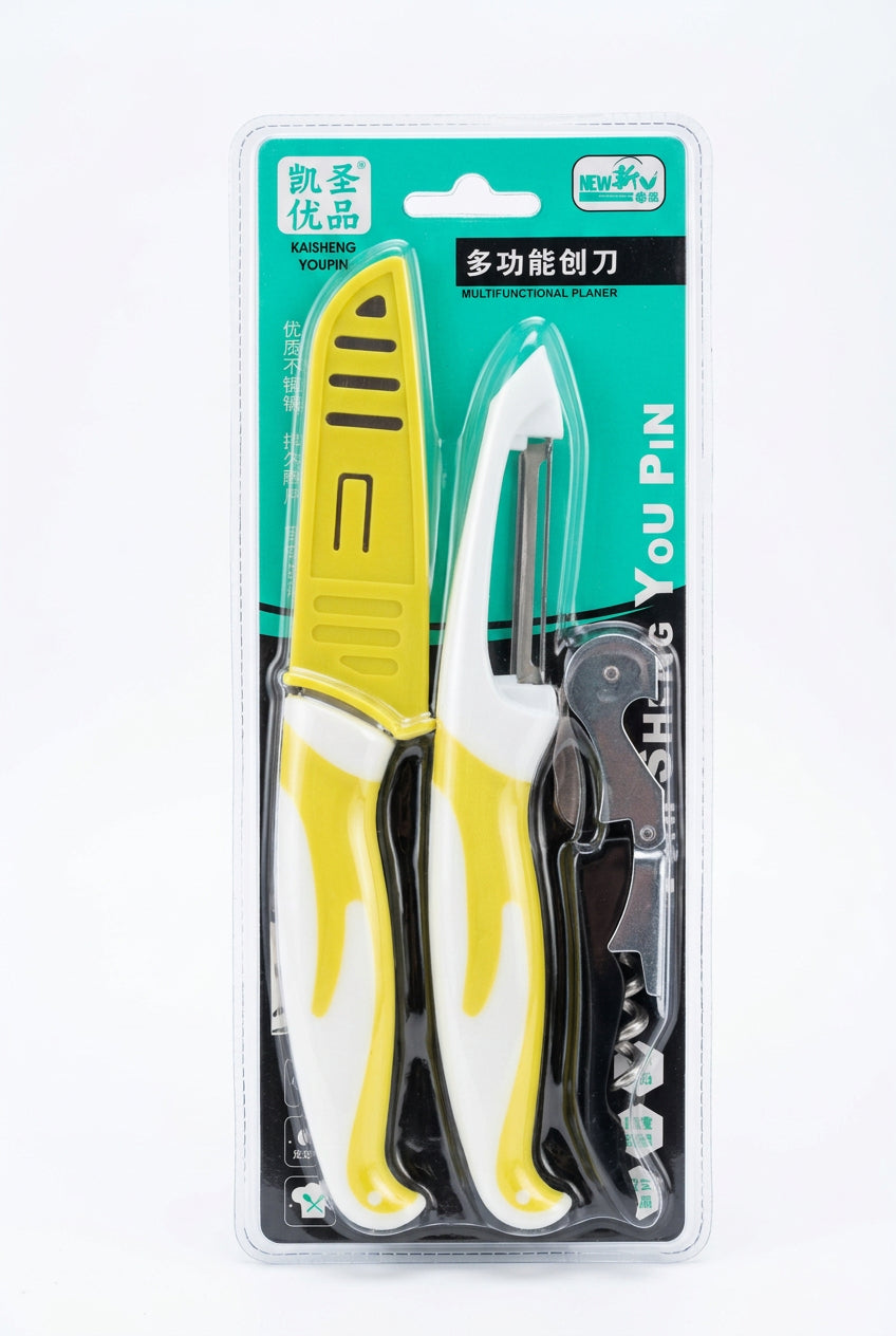 Knife, Peeler & Corkscrew Set - F231 Main image